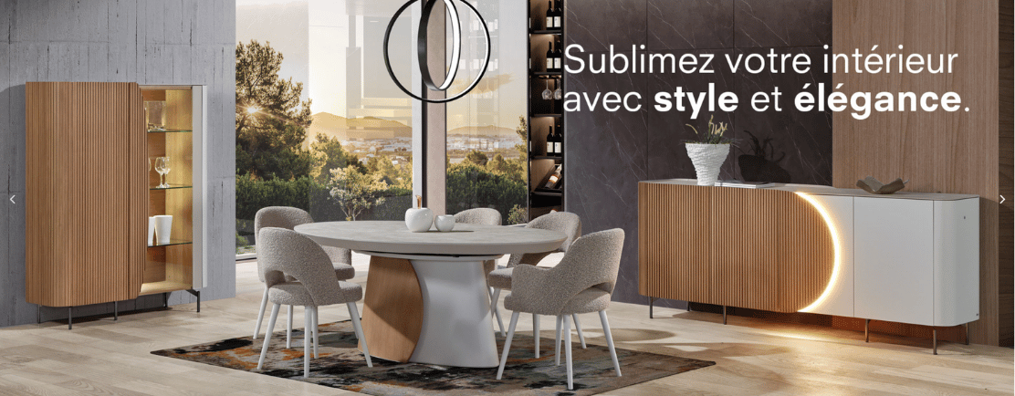 salon sejour salle a manger La Maison ContemporaineA nnecy Epagny meuble