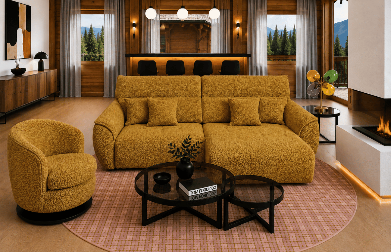 Canapé angle contemporain dossier inclinable relevable magasin meuble annecy grand epagny