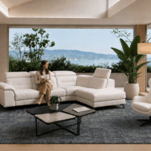 canapé cuir tissus contemporain meuble magasin annecy le grand epagny la maison contemporaine
