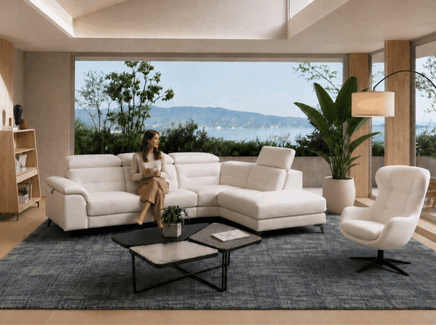 canapé cuir tissus contemporain meuble magasin annecy le grand epagny la maison contemporaine