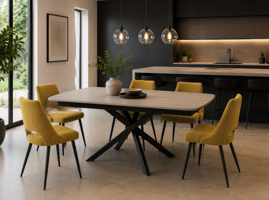 Table repas séjour chaise sixties animovel buffet La Maison Contemporaine MAGASIN MEUBLE ANNECY EPAGNY