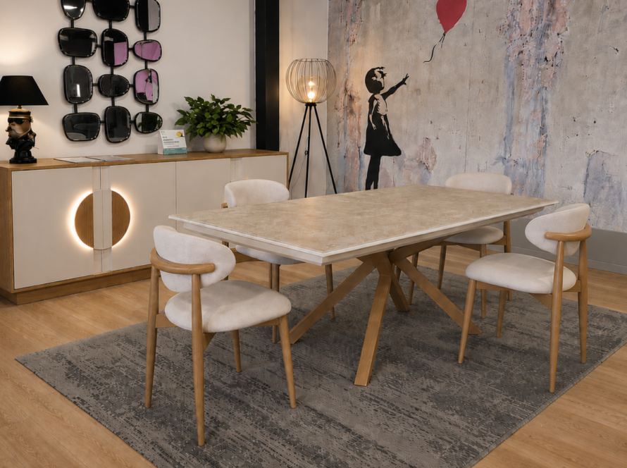Table repas séjour chaise sixties animovel buffet La Maison Contemporaine MAGASIN MEUBLE ANNECY EPAGNY