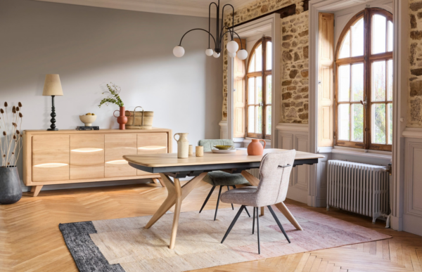 Table repas séjour olonne couture buffet La Maison Contemporaine MAGASIN MEUBLE ANNECY EPAGNY